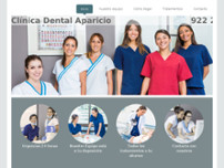 Clínica Dental Aparicio website screenshot