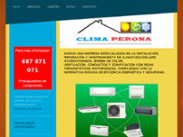 climaperona website screenshot
