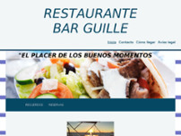 RESTAURANTE BAR GUILLE website screenshot