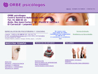 Psicólogos en Leganés website screenshot