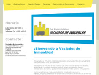 Vaciados de Inmuebles website screenshot