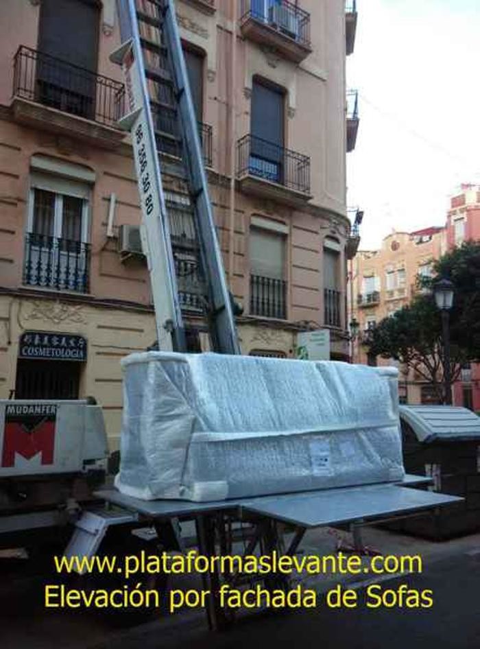 Images Plataformas Levante - Elevación por fachada de Materiales, Mobiliario y Grúas para Mudanzas