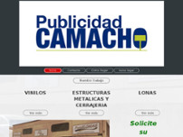 Publicidad Camacho website screenshot