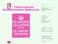 CLÍNICA CÁNOVAS website screenshot