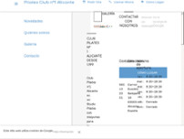 Pilates Club n°1 Alicante website screenshot