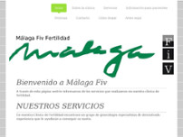 Málaga FIV fertilidad website screenshot