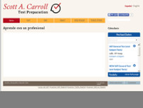 SCOTT A CARROLL TEST PREPARATION website screenshot