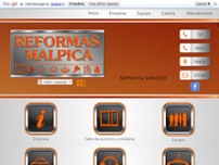 Reformas Malpica website screenshot