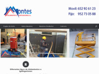 Aislamientos los Montes website screenshot