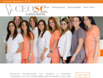 Clínica Dental CEOSC website screenshot