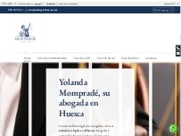 Website Screenshot Abogada Yolanda Mompradé Castillón