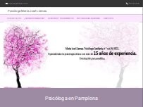 Website Screenshot María José Llamas