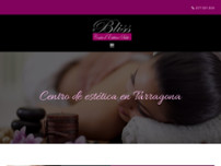 Bliss Estética y Salud website screenshot