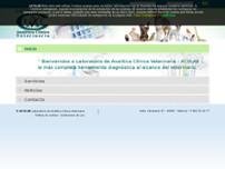 LABORATORIO VETERINARIO ACVLAB website screenshot