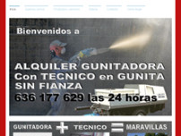 Alquiler Gunitadora website screenshot