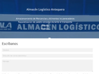 Almacén logístico Antequera website screenshot