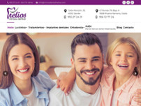 Clínica dental Helios website screenshot