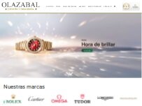 Website Screenshot Olazábal Joyero - Official Rolex Retailer