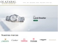 Website Screenshot Olazábal Joyero - Official Rolex Retailer