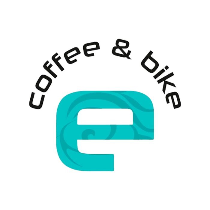 Coffee & Bike Blue Power Logo