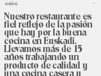 Website Screenshot Bidebide Bar/Restaurante
