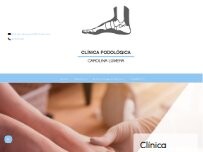 Website Screenshot Clínica Podológica Carolina Lumera