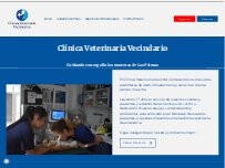 Website Screenshot Clínica Veterinaria Vecindario