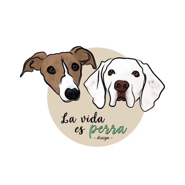 La vida es perra Logo