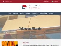 Website Screenshot Toldos Antón