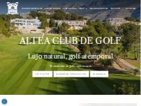 Website Screenshot Restaurante Jacaranda. Club De Golf Altea