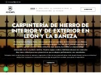 Website Screenshot Carpintería  de Hierro Rovisa