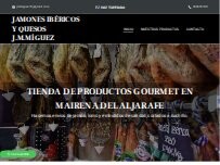 Website Screenshot Jamones Ibéricos y Quesos en Mairena del Aljarafe J.M.Míguez