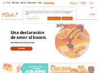 Website Screenshot Popeyes Famous Louisiana Chicken