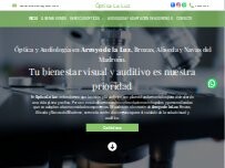 Website Screenshot Óptica La Luz