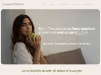 Website Screenshot Amaia Etxeberria Nutricionista