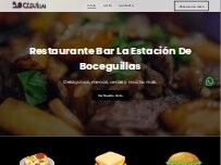 Website Screenshot Restaurante Bar La Estación De Boceguillas
