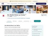 Website Screenshot ibis Madrid Norte Las Tablas