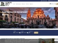 Website Screenshot Apartamentos Amanecer Centro