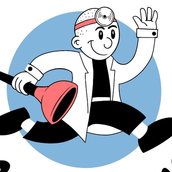 Doctor Desatascos Camion CUBA - Barcelona - 24/7 Logo