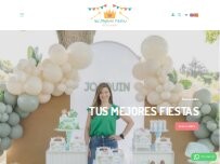 Website Screenshot Decoración de fiestas y eventos en Madrid - Tus Mejores Fiestas