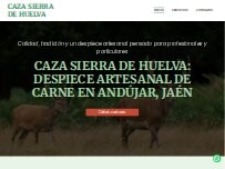 Website Screenshot Caza Sierra de Huelva