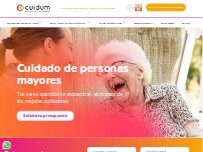 Website Screenshot Cuidum | Cuidado de personas mayores y asistencia domiciliaria en España