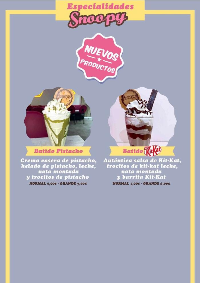 Images Heladería Crepería Snoopy ZigZag