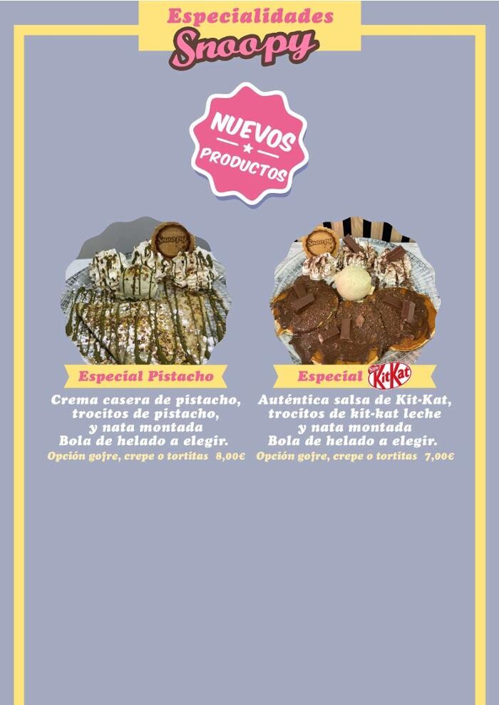 Images Heladería Crepería Snoopy ZigZag