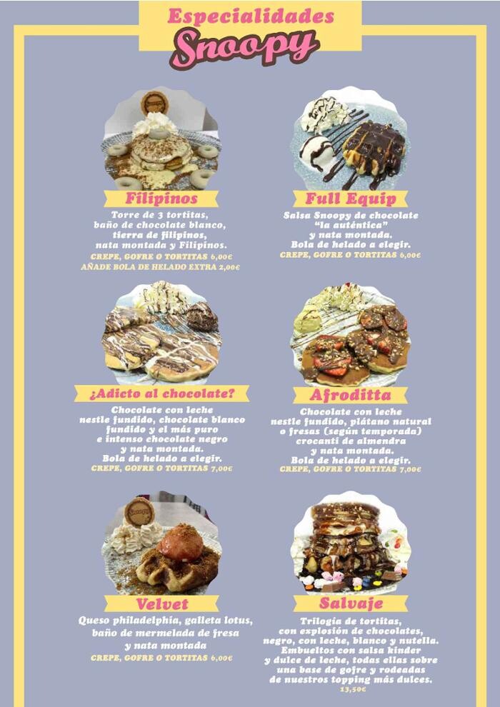Images Heladería Crepería Snoopy ZigZag