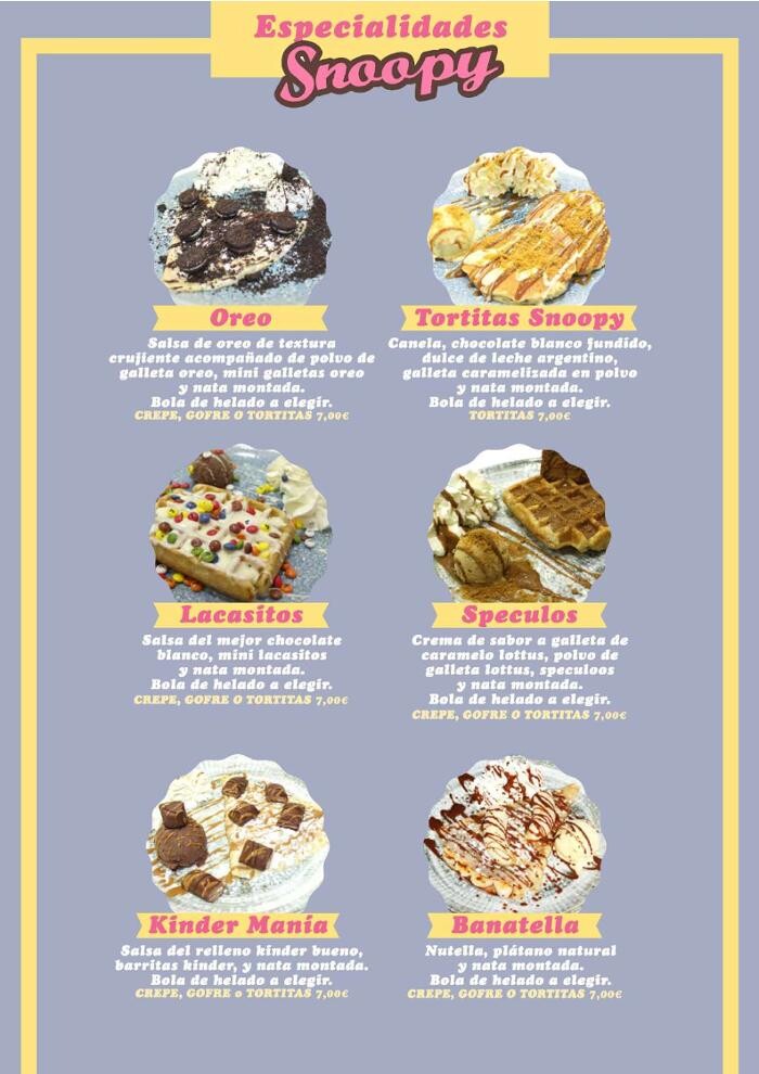 Images Heladería Crepería Snoopy ZigZag