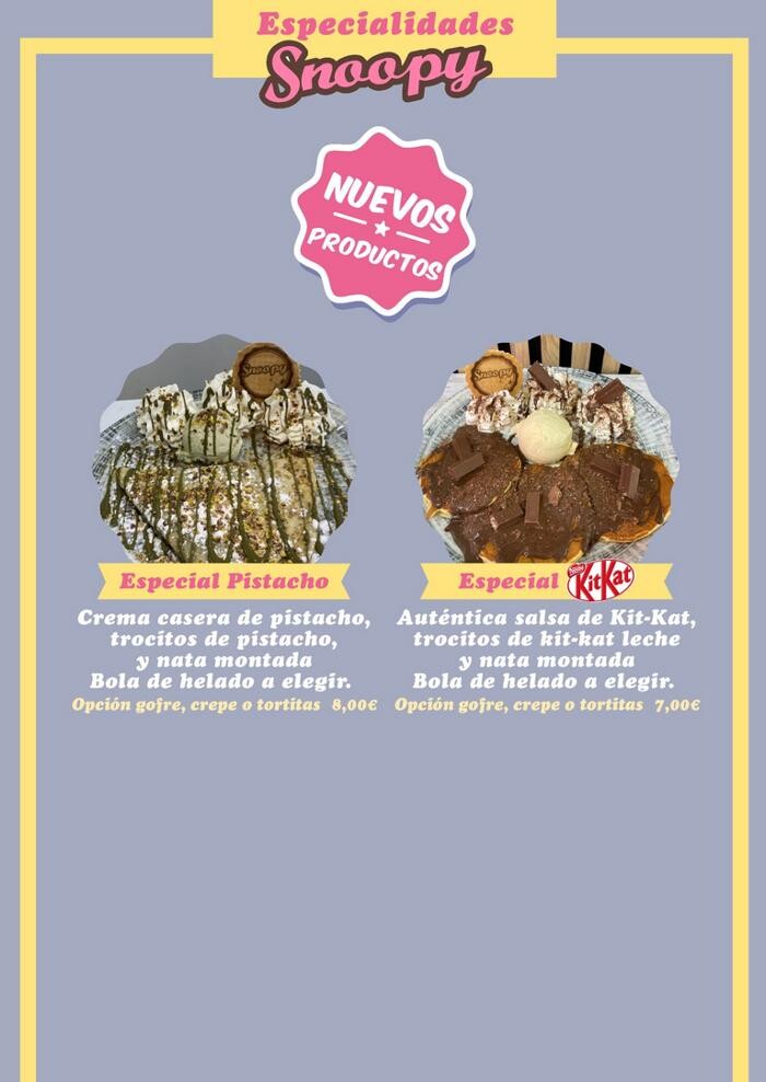 Images Heladería Crepería Snoopy ZigZag