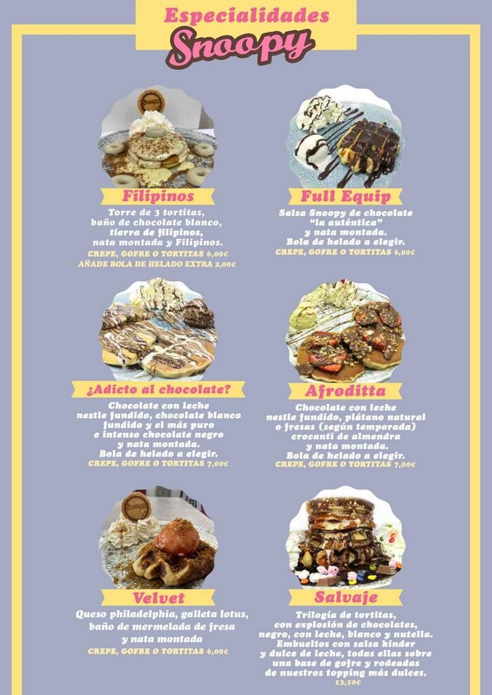 Images Heladería Crepería Snoopy ZigZag