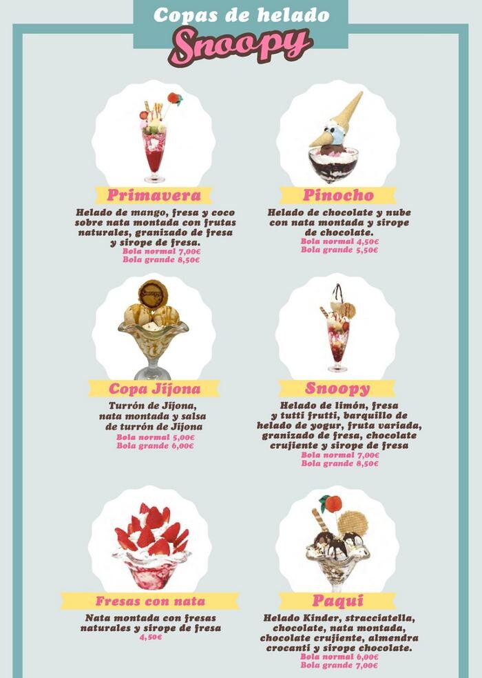 Images Heladería Crepería Snoopy ZigZag