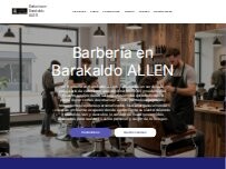 Website Screenshot Barberia en Barakaldo ALLEN